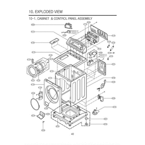 Section 2 Diagram and Parts List for WM1832CW ABWEEUS LG Washer