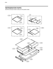 Refrigerator Parts Diagram and Parts List for GM-L288NSXM ASTCNA2 LG Refrigerator