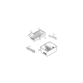Freezer Diagram and Parts List for LFC23760SB 00 LG Refrigerator