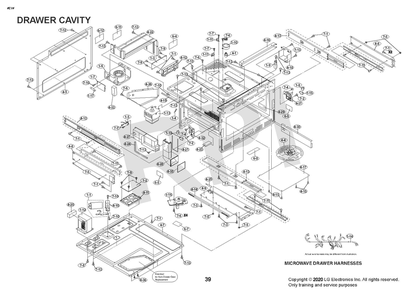 Part Location Diagram of EBZ64488644 LG GEAR,PART