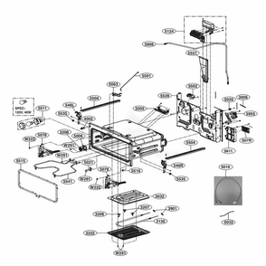 Part Location Diagram of EBR80595409 LG PCB ASSEMBLY,SUB