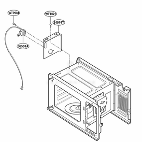 Sensor Parts Diagram and Parts List for JES1358WJ CWHEGEU LG Range
