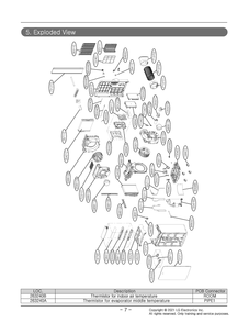 Diagram 1 Diagram and Parts List for LP0622WSR AWYAOSH LG Air Conditioner