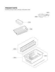 Freezer Parts Diagram and Parts List for LRMWS2906S 00 LG Refrigerator