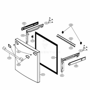 Part Location Diagram of MCR66007101 LG DECOR,HANDLE