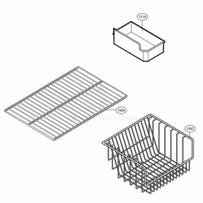 Freezer Parts Diagram and Parts List for LBC22520SB AWB2LGA LG Refrigerator