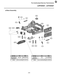 Diagram 3 Diagram and Parts List for LDPH5554D ABDESNA LG Dishwasher