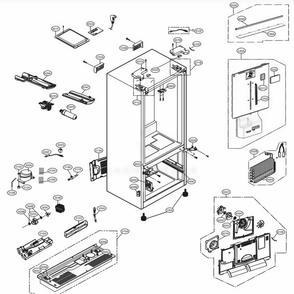 Part Location Diagram of EBR87463752 LG PCB ASSEMBLY,MAIN