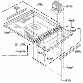 Base Plate Parts Diagram and Parts List for JES1351WB AM1EGEU LG Wall Oven