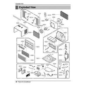 Section Diagram and Parts List for LWHD8000RY6 AWYAUSH LG Air Conditioner