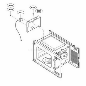 Sensor Parts Diagram and Parts List for UMC5200AAB ABKEMGR LG Range
