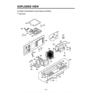 Section 2 Diagram and Parts List for LSC27970ST ASTCLGA LG Refrigerator