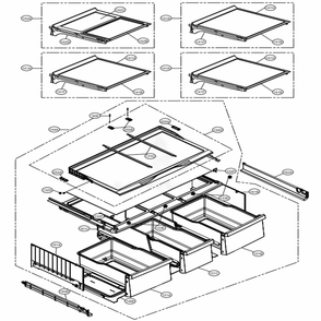 Refrigerator Parts Diagram and Parts List for LMXS30746S ASTCNA1 LG Refrigerator