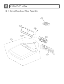 Control Panel And Plate Assembly Diagram and Parts List for DLGX7481LE APBEEUS LG Dryer