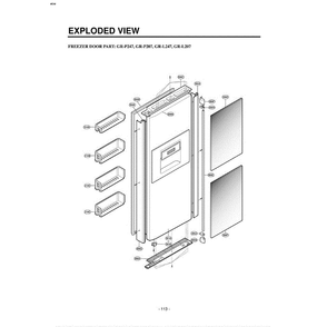 Section 2 Diagram and Parts List for LRSPC2051ST ASTCLGA LG Refrigerator