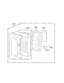 Controller Parts Diagram and Parts List for LMV1683ST 00 LG Microwave