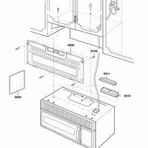 Installation Parts Diagram and Parts List for DOTRC11B ABKEDOM LG Wall Oven