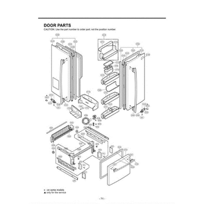 Section 4 Diagram and Parts List for LFX25960ST ASTCLGA LG Refrigerator