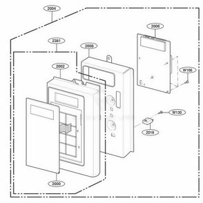 Part Location Diagram of 3720W0C108F LG PANEL,CONTROL