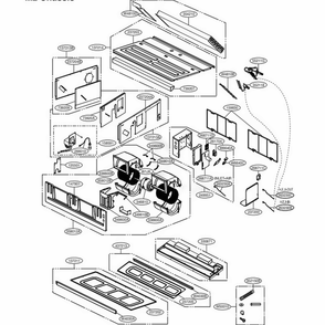 Main Diagram and Parts List for ARNU123M2A4 ANWALUS LG Air Conditioner