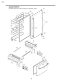 Part Location Diagram of 3651JA1023X LG Handle Assembly,Freezer