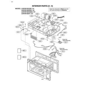 Section 3 Diagram and Parts List for LMVM1935SB AB1ELGA LG Microwave Oven Combo