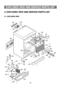 EXPLODED VIEW AND SERVICE PARTS LIST Diagram and Parts List for GR-K09S GR-K09S LG Refrigerator
