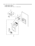 Part Location Diagram of 3551JA1132F LG Cover Assembly,Dispenser