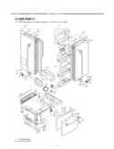 DOOR PARTS Diagram and Parts List for LFX25960ST GR-L258SSKA LG Refrigerator