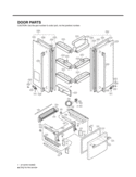 DOOR PARTS Diagram and Parts List for LFD25860SW  LG Refrigerator
