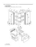 DOOR PARTS Diagram and Parts List for LFD25860ST ASTCLGA LG Refrigerator