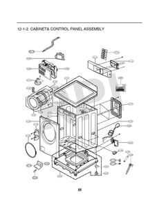 Diagram 2 Diagram and Parts List for GCWM1069QD7  LG Washer Dryer Combo