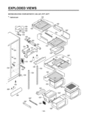 REFRIGERATOR COMPARTMENT     EXPLODED VIEWS Diagram and Parts List for LSC26945TT  LG Refrigerator
