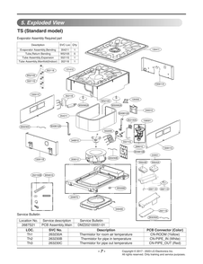 Diagram 1 Diagram and Parts List for ARNU183TSA4 ANWBLUS LG Air Conditioner