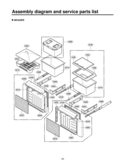 Assembly diagram and service parts list Diagram and Parts List for GR-K24PS  LG Refrigerator