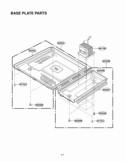 BASE PLATE PARTS Diagram and Parts List for LMA2112WT  LG Microwave