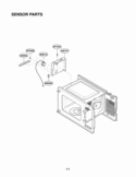 SENSOR PARTS Diagram and Parts List for LMA2112WT  LG Microwave