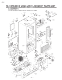 CASE PARTS    EXPLODED VIEW & REPLACEMENT PARTS Diagram and Parts List for LFD22860SW GM-F228JQKA LG Refrigerator