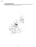 DISPENSER PARTS Diagram and Parts List for LFD22860SW GM-F228JQKA LG Refrigerator