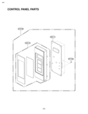CONTROL PANEL PARTS Diagram and Parts List for LMB0960ST  LG Microwave
