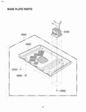 BASE PLATE PARTS Diagram and Parts List for LMH1517CVST  LG Microwave