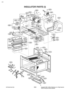 Insulator Parts Diagram and Parts List for WCEK6419S ASTLSGN LG Range