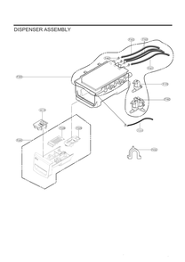 Dispenser Assembly Diagram and Parts List for WM4200HBA ABLEVUS LG Washer