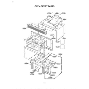 Section 6 Diagram and Parts List for MV-1515W WHEGSE LG Microwave Oven Combo