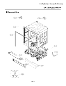 Diagram 1 Diagram and Parts List for DUA217TT ASTEEUS LG Dishwasher