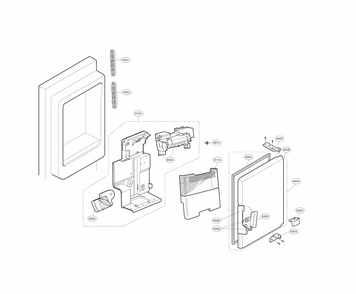 Ice Maker Parts Diagram and Parts List for 79570333410  Kenmore Refrigerator
