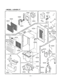 Dehumidifier Exploded View 1 Diagram and Parts List for LHD45EL TD451EHE2 LG Dehumidifier