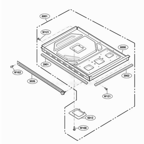 Base Plate Parts Diagram and Parts List for RCS10DA AG1EAMA LG Wall Oven
