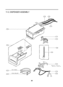 DISPENSER ASSEMBLY Diagram and Parts List for WM2016CW ABWEEUS LG Washer