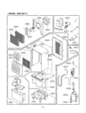 Dehumidifier Exploded View 1 Diagram and Parts List for BHD-651-C  LG Dehumidifier